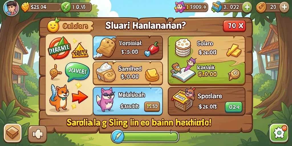 Tangkapan layar menunjukkan tampilan awal permainan yang menarik.