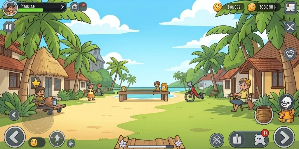 Tampilan awal yang menarik dengan navigasi sederhana.