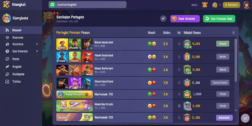 Screenshot menampilkan grafis yang memukau dalam permainan.