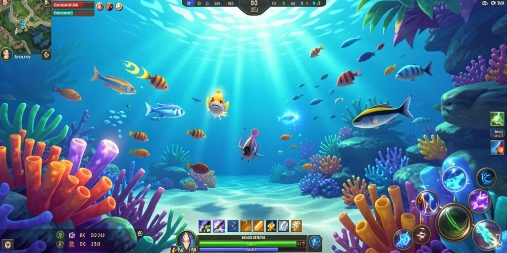 Tampilan grafis yang menarik dan penuh warna.